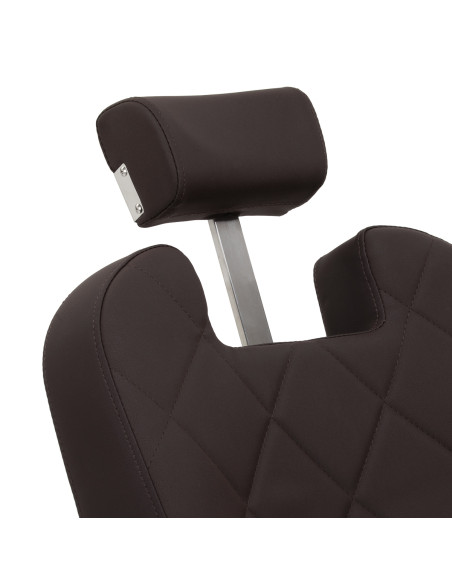 Gabbiano barber chair Bruno with black frame Brown