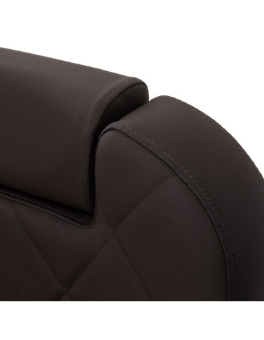 Gabbiano barber chair Bruno with black frame Brown