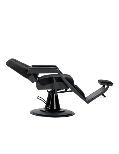 Gabbiano barber chair Bruno with graphite frame Black