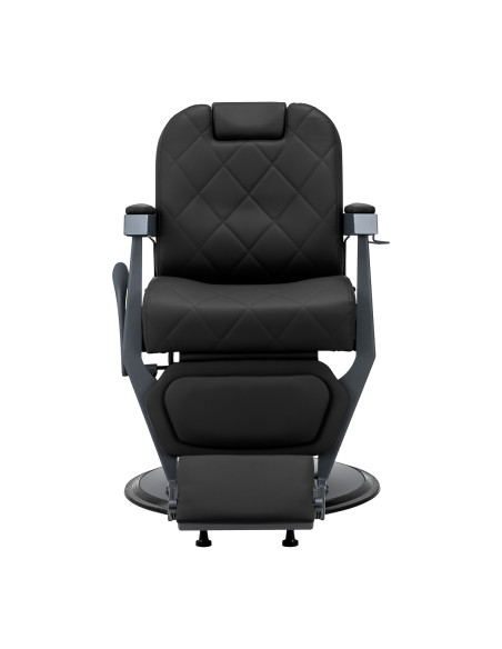 Gabbiano barber chair Bruno with graphite frame Black