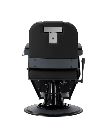 Gabbiano barber chair Bruno with graphite frame Black