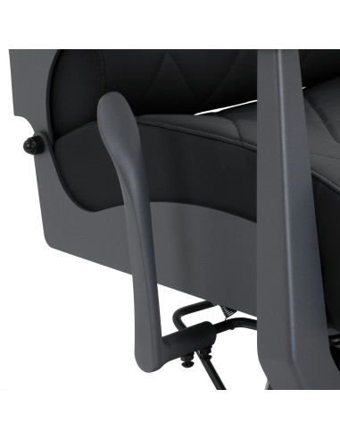 Gabbiano barber chair Bruno with graphite frame Black