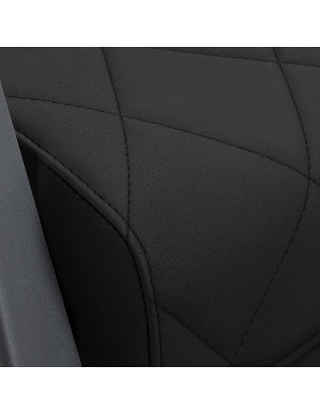 Gabbiano barber chair Bruno with graphite frame Black