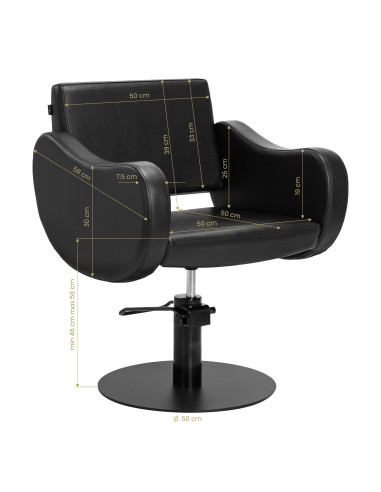 Gabbiano Styling chair Sewilla Black