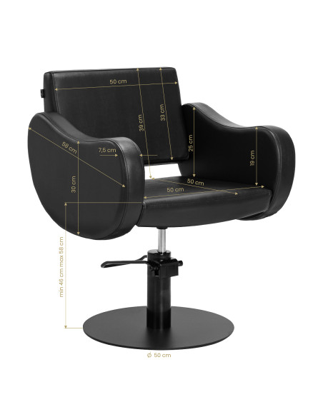 Gabbiano Styling chair Sewilla Black