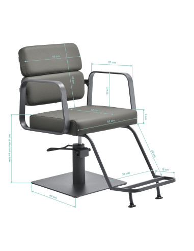 Gabbiano Styling chair Porto gray gray