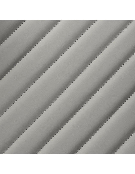 Gabbiano Levi barber chair with black frame gray without stitching at the back