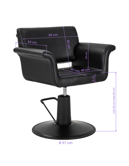 Gabbiano Lucca Styling chair black