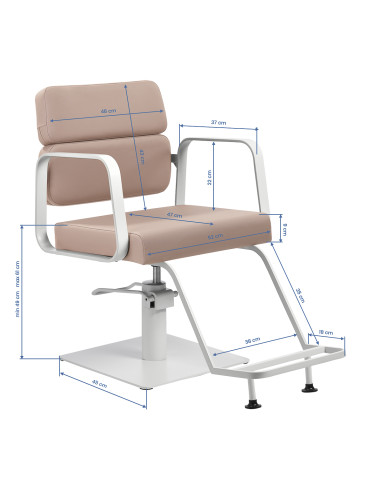 Gabbiano Styling chair Porto white beige