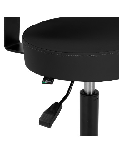 Gabbiano hairdressing stool D026 black