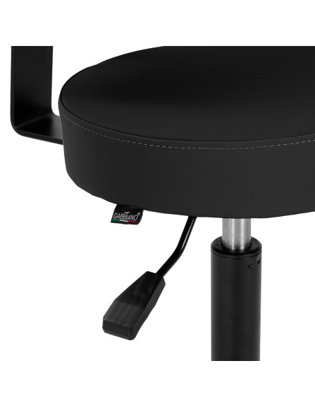 Gabbiano hairdressing stool D026 black