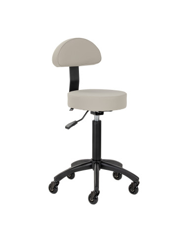Gabbiano hairdressing stool D026 grey-beige