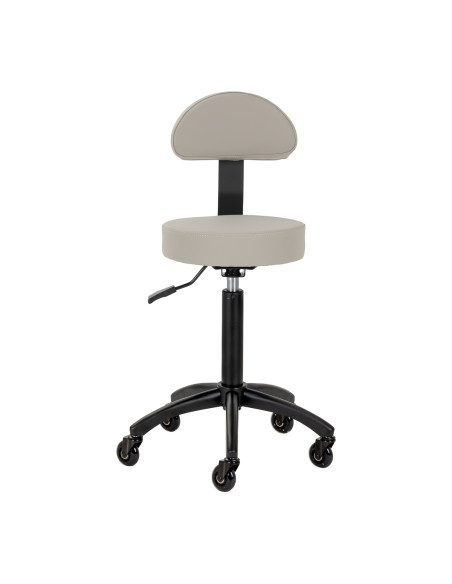 Gabbiano hairdressing stool D026 grey-beige