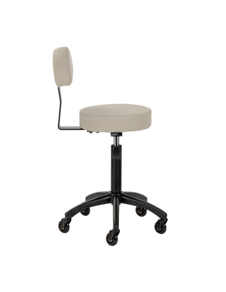 Gabbiano hairdressing stool D026 grey-beige