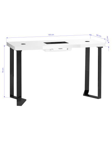 Momo 05-BL Nail desk with absorber