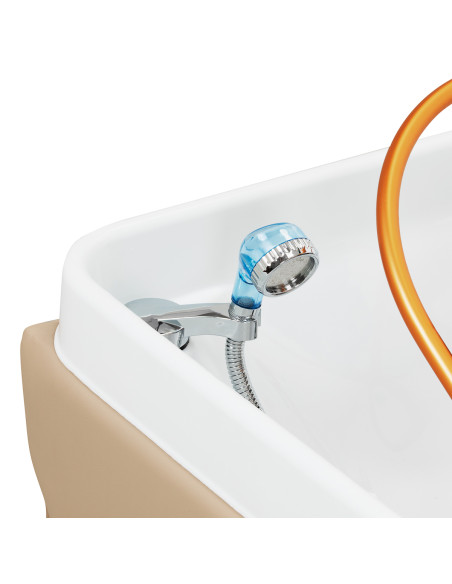 Gabbiano Head Spa Maldives Salon washbasin bed beige