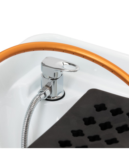 Gabbiano Head Spa Maldives Salon washbasin bed brown