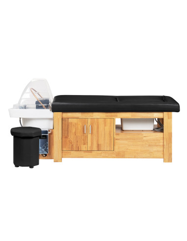 Gabbiano Head Spa Bali Salon washbasin bed black
