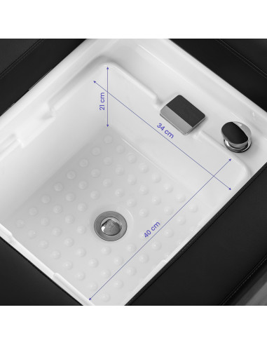 Gabbiano Head Spa Bali Salon washbasin bed black