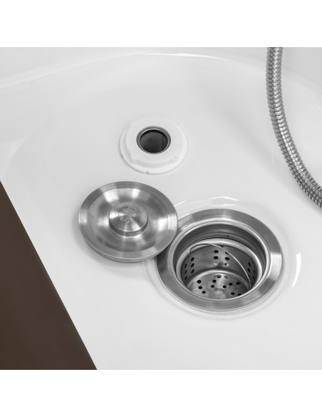 Gabbiano Head Spa Bali Salon washbasin bed brown