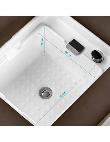 Gabbiano Head Spa Bali Salon washbasin bed brown