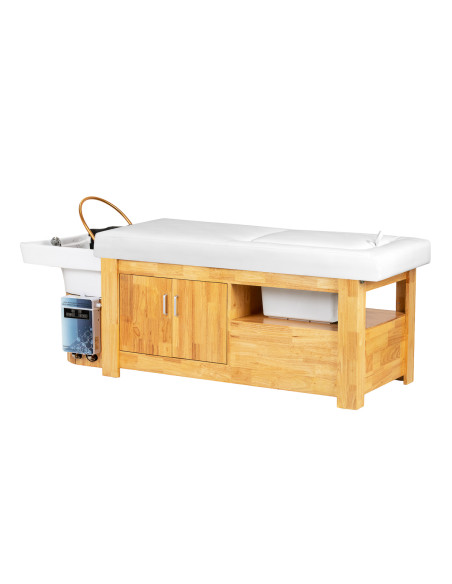 Gabbiano Head Spa Bali Salon washbasin bed white