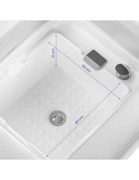 Gabbiano Head Spa Bali Salon washbasin bed white