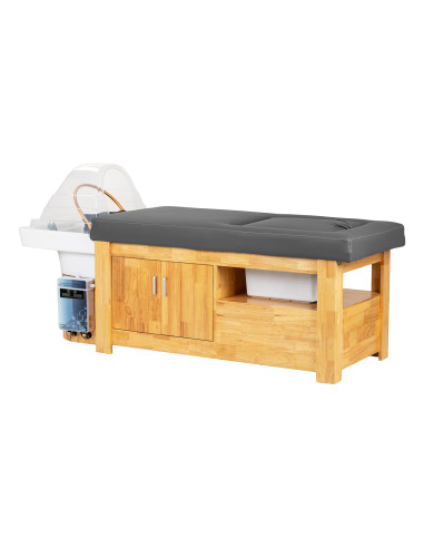 Gabbiano Head Spa Bali Salon washbasin bed grey