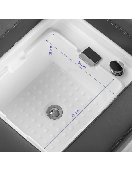 Gabbiano Head Spa Bali Salon washbasin bed grey