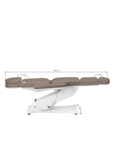 Electric Beauty bed SILLON CLASSIC 3 motors modern brown