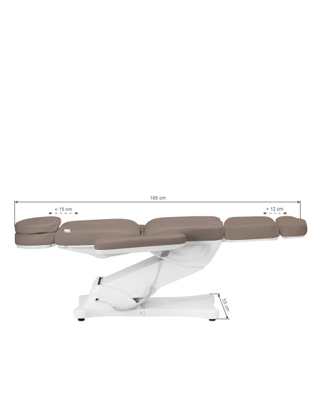 Electric Beauty bed SILLON CLASSIC 3 motors modern brown
