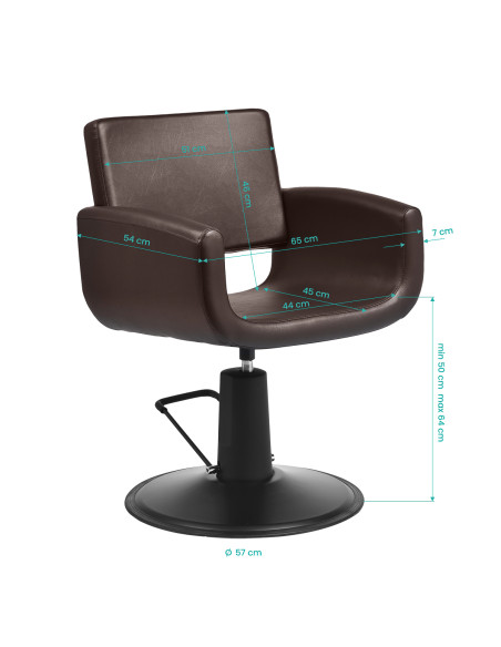 Gabbiano Mataro Styling chair brown