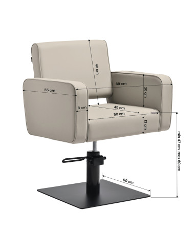 Gabbiano Bilbao Styling chair gray-beige