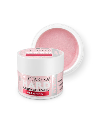 CLARESA HARD&EASY BUILDER GEL GLAM PINK 45g