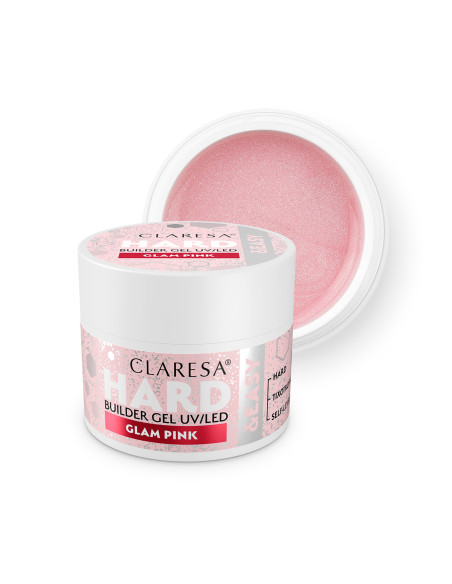 CLARESA HARD&EASY BUILDER GEL GLAM PINK 45g