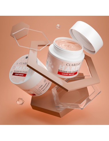 CLARESA HARD&EASY BUILDER GEL LIGHT BEIGE 12g