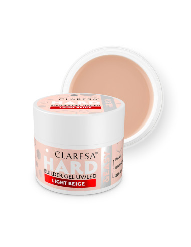 CLARESA HARD&EASY BUILDER GEL LIGHT BEIGE 45g