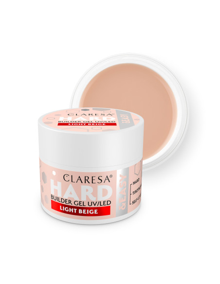 CLARESA HARD&EASY BUILDER GEL LIGHT BEIGE 45g