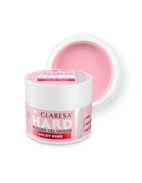 CLARESA HARD&EASY BUILDER GEL MILKY PINK 45g