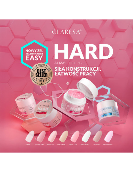 CLARESA HARD&EASY BUILDER GEL NATURAL 45g