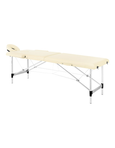 BALANCE aluminium folding Massage bed 2 segment cream