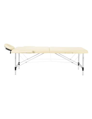 BALANCE aluminium folding Massage bed 2 segment cream