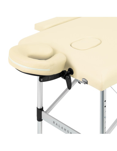 BALANCE aluminium folding Massage bed 2 segment cream