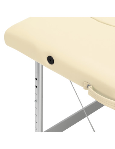 BALANCE aluminium folding Massage bed 2 segment cream