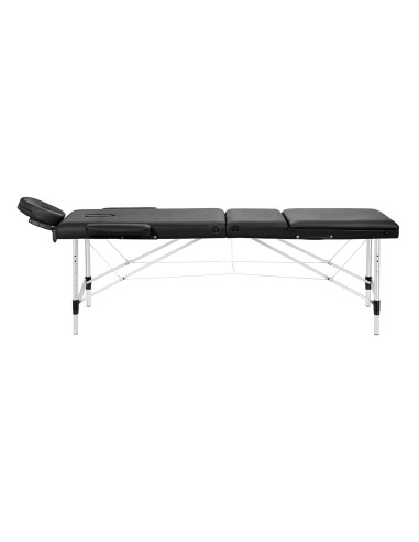 BALANCE aluminium folding Massage bed 3 segment black