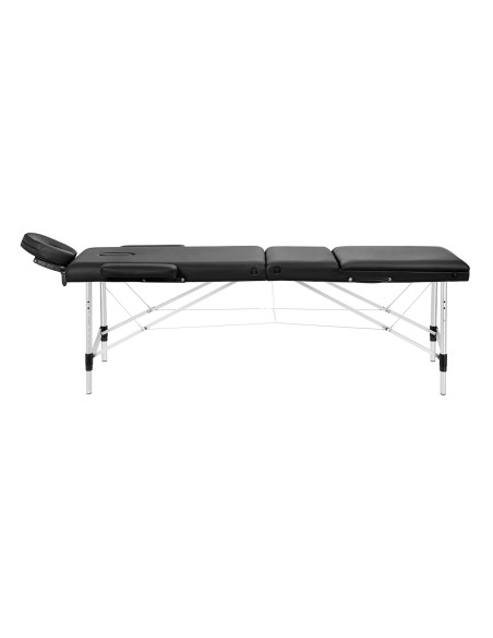 BALANCE aluminium folding Massage bed 3 segment black