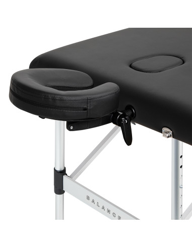 BALANCE aluminium folding Massage bed 3 segment black