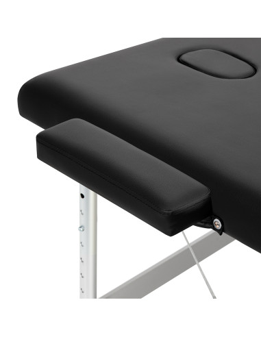 BALANCE aluminium folding Massage bed 3 segment black