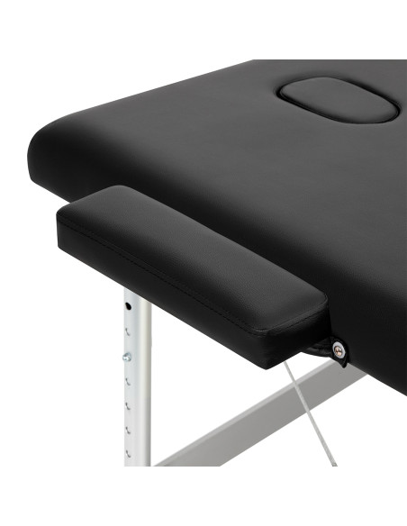 BALANCE aluminium folding Massage bed 3 segment black