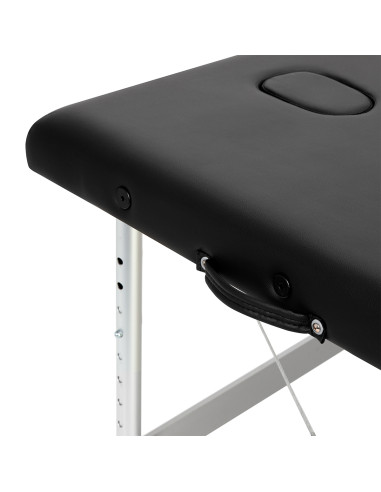 BALANCE aluminium folding Massage bed 3 segment black